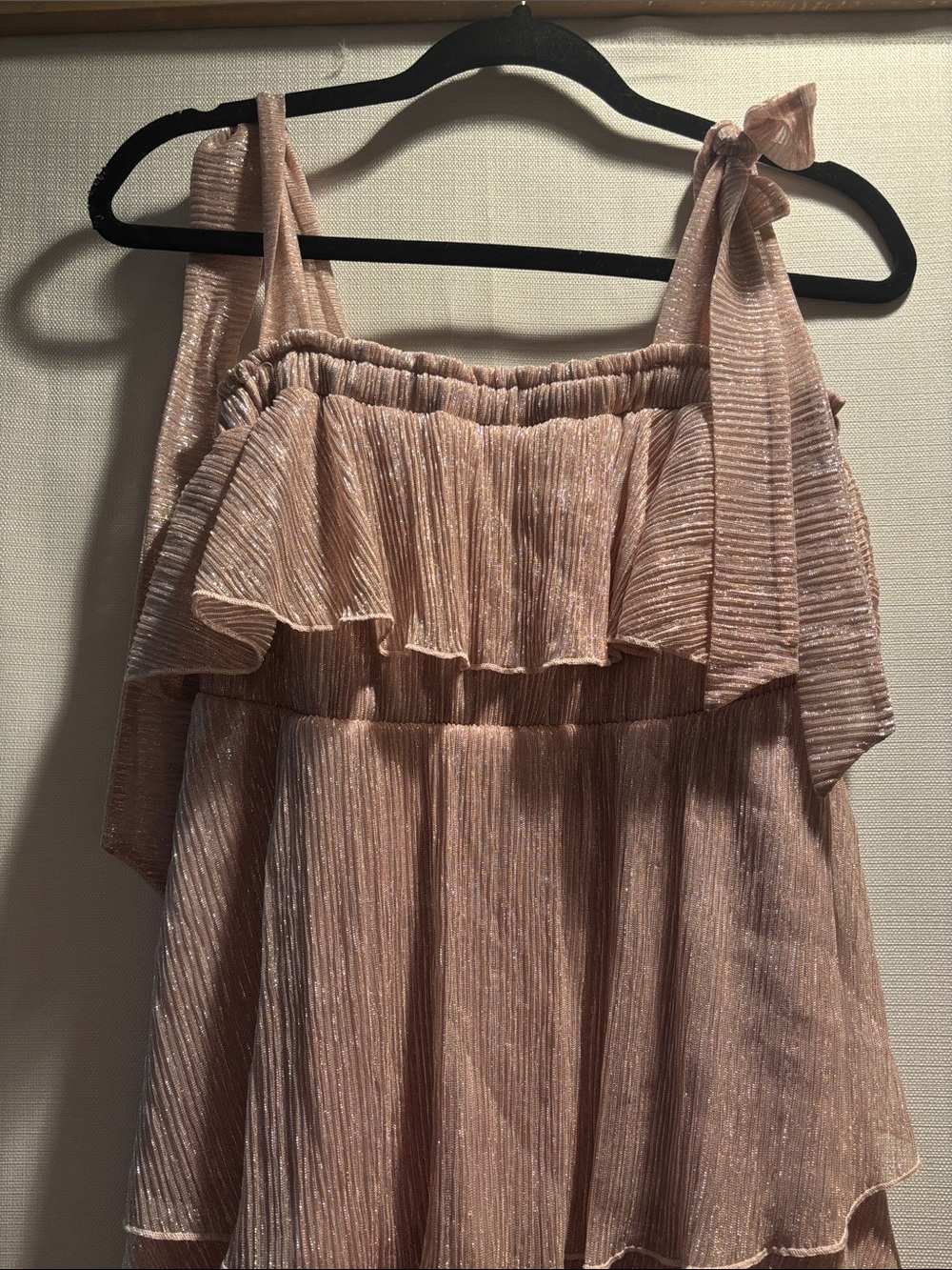 Show Me Your MUMU pink tiered ruffle dress - Picture 4 of 6